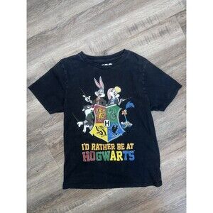 Hogwarts DC Warner Bros Kids Vintage Shirt  L Buggs Bunny